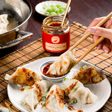 Load image into Gallery viewer, Chicken & Lemongrass Gourmet Pan-Fried Dumplings With Dipping Sauce
