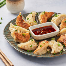 Load image into Gallery viewer, Chicken & Prawn Gourmet Pan-Fried Dumplings