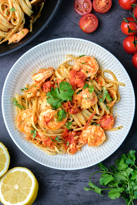 Spicy Prawn Linguine